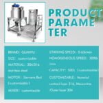 Customized Mixing Tank  Chemical Electric Jacketed Shampoo  Liquid Detergent Mixer manufacturers From China | GUANYU company