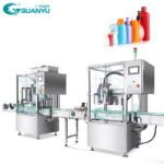 Double Nozzle Gel Polish Liquid Soap Lotion Viscous Liquid Tracking Filling Machine Full GUANYU