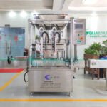 Quality Liquid detergent ointment double nozzle tracking filling capping machine Manufacturer | GUANYU  in  Guangzhou