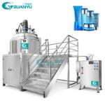 Best Facial Cream Body Lotion Cosmetic Ointment gel Vacuum Homogenizing Emulsifier mixing Machine Company - GUANYU