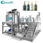 Quality Shampoo Mixing Machine Cream Making Machine Vacuum Emulsifying Mixer Manufacturer | GUANYU