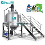 Best Homogenizer Mixer  Liquid Detergent Production Line Gel Making Mixing Machine Company - GUANYU