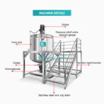 Industrial Cosmetic Liquid Soap Making Machine Detergent Mixing Reactor mixing tank with agitator mixer company