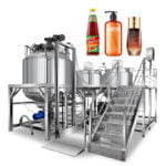 Quality Industrial mixer fixed type small cosmetic Vacuum Emulsifying Mixer Manufacturer | GUANYU