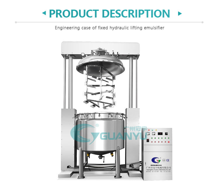 Best foods mixer machine mayonnaise making machine ketchup production line Vacuum Emulsifying Machine Company - GUANYU