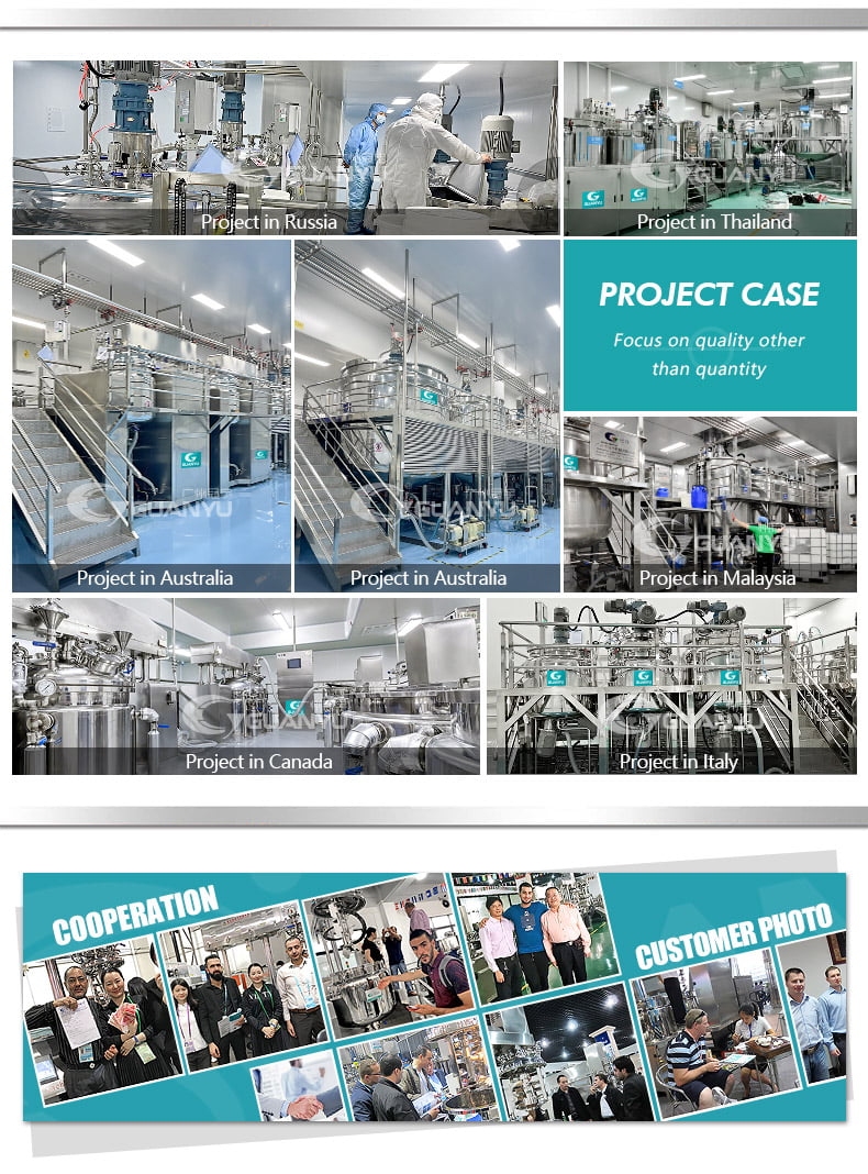 Vacuum Homogenizing Machine Mixer for Cosmetic