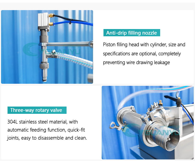 4 head bottle filling machine