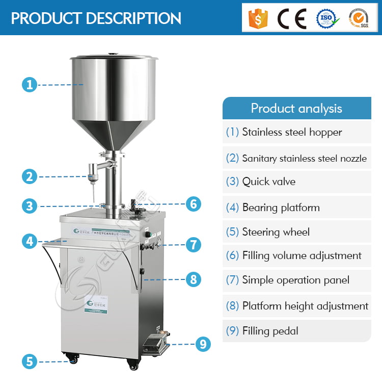 filling machine for liquid