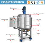 Customized Hair Wax Making Machine Cosmetic Liquid Lotion Mixer manufacturers From China | GUANYU factory