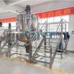 Industrial Cosmetic Liquid Soap Making Machine Detergent Mixing Reactor mixing tank with agitator mixer manufacturer