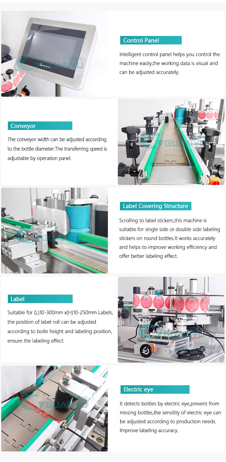 label sticking machine