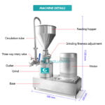Tomato dairy strawberry jam maker Bone grinder grinding Colloid Mill for mayonnaise Peanut Butter Making Machine  in  Guangzhou