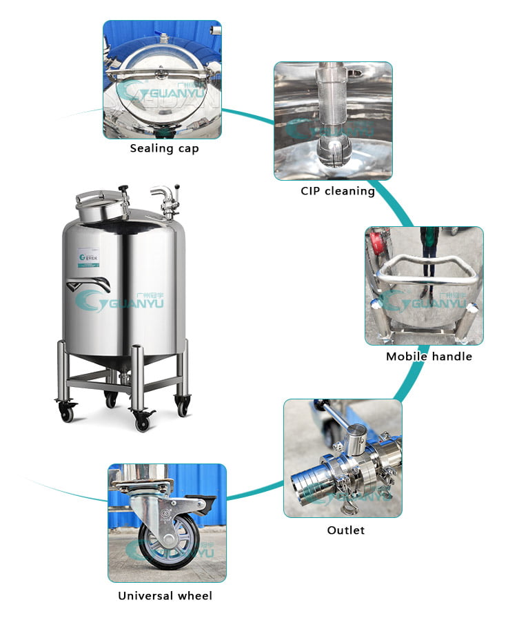 Best stainless steel water container 5 gallon Chemical Stainless Steel Storage Tank Water Tank Series Company - GUANYU