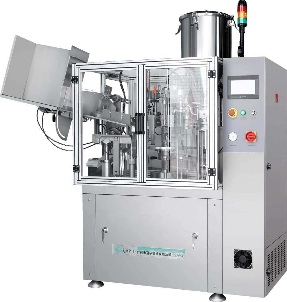 Automatic Cleansing Cream Face Wash Toothpaste Aluminum Flexible Pipe Tube Filling and Sealing Machine