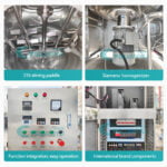 Best Facial Cream Body Lotion Cosmetic Ointment gel Vacuum Homogenizing Emulsifier mixing Machine Company - GUANYU price