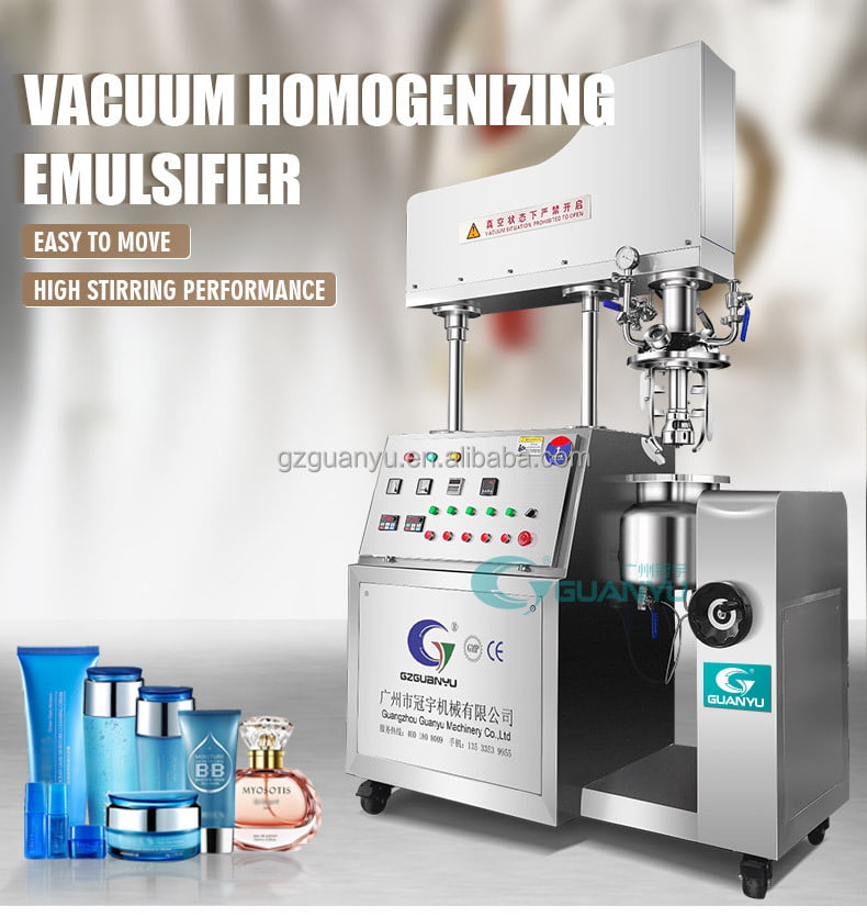Best mixing vessel Homogenizer 5L Lab Homogenizer Cosmetics Cream Mixing Machine Mixer Cosmetic making machine Company - GUANYU