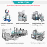Customized Stainless Steel Toothpaste Gelatin Shampoo High Shear Homogenizer Vacuum Emulsifying Machine  in  Guangzhou