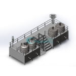 Electric Steam heating high quality free hand sanitizer agitator liquid mixer Liquid detergent mixer