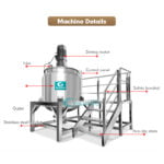 Best Mixing Tank Shampoo Jacket Agitator Mixing Machine Supplier Liquid detergent mixer Company - GUANYU  in  Guangzhou
