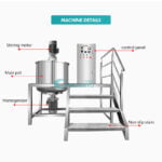 Quality Emulsifiers Cosmetics Mixing Tank Electric Heating Tank Mixer Liquid detergent mixer Manufacturer | GUANYU