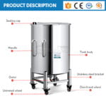 Quality Stainless Steel Storage Tank Cosmetic cream Shampoo liquid Storage tank 5000 liter Manufacturer | GUANYU