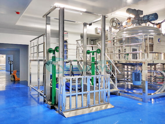 Vacuum Emulsifier Cosmetic Cream Mixing Machine