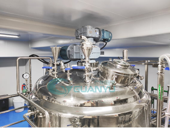 Vacuum Emulsifier Cosmetic Cream Mixing Machine