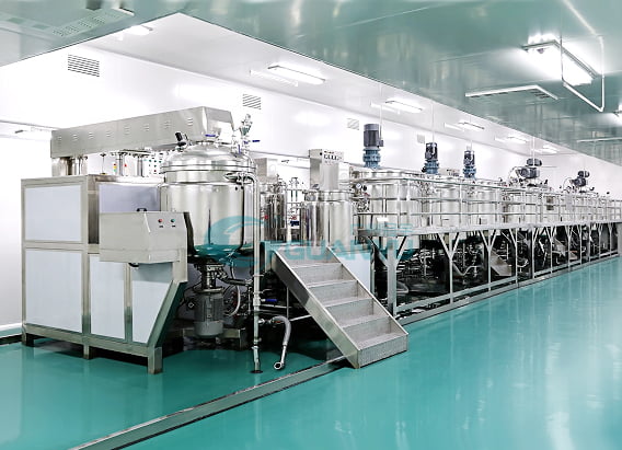 Lvacuum emulsifying homogenizer mixer Mixing Machinery Emulsifying Homogenizer Vacuum Homogenizing Machine Mixer