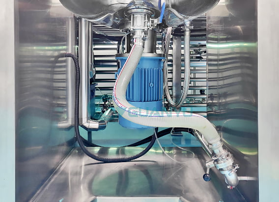 cosmetic vacuum homogenizing emulsifying mixer