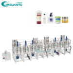 Electric Heating Cream Homogenizing Equipment Liquid Soap Making Mixer Machine Shampoo Mixing Machine Stainless Steel Mi