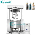 China Guanyu Fixed Type Vacuum Mixer Homogenizer Cosmetic Machine Stainless Steel Chocolate Mixing Tank Jam Mixing Tank