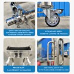food grade mirror 316 stainless steel storage tank 100L 500 liters storage vessel buffer tank  in  Guangzhou