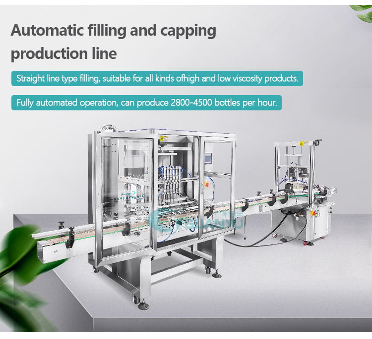 Automatic cosmetic filling machine cream Industry Equipment Food Filler Small Liquid Filling Capping Line | GUANYU