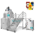 Vacuum Mayonnaise Ketchup Jam Honey Juice Making Machine Mixing Tank Homogenizer High Viscosity Mixer