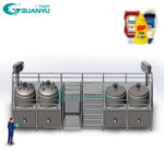 GMP Standard Mayonnaise Homogenizer Cream Making Machine Mixer Emulsifying Tomato Paste Ketchup Emulsification Equipment company