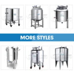 food grade mirror 316 stainless steel storage tank 100L 500 liters storage vessel buffer tank manufacturer