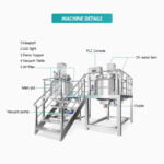 UL certificate Fixed type vacuum homogenizer emulsifying mixing machine skin face body emulsion ointment making machine price