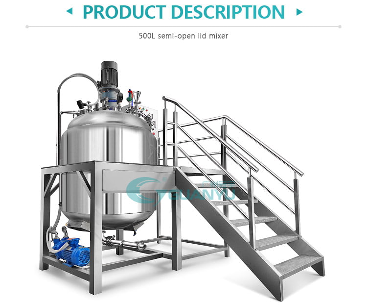 toothpaste making machine vacuum emulsifying mixer Industrial Stainless steel small chemical shampoo mixing tank Manufacturer | GUANYU
