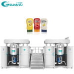 High quality 500L 800L software PLC control hydraulic lifting vacuum emulsifier mixer machine industrial cosmetic cream price