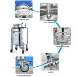 Customized Stainless Steel Alcohol Storage Tank Holding Tank Storage Tank 100000 Liter 50L 100L 500L | GUANYU factory