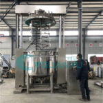 China Guanyu Fixed Type Vacuum Mixer Homogenizer Cosmetic Machine Stainless Steel Chocolate Mixing Tank Jam Mixing Tank factory