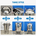 food grade mirror 316 stainless steel storage tank 100L 500 liters storage vessel buffer tank price