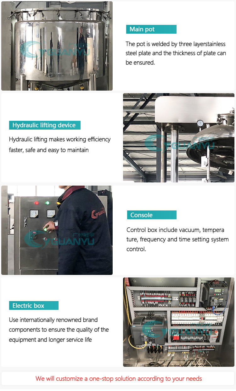 High Shear Vacuum Emulsifying Mixer