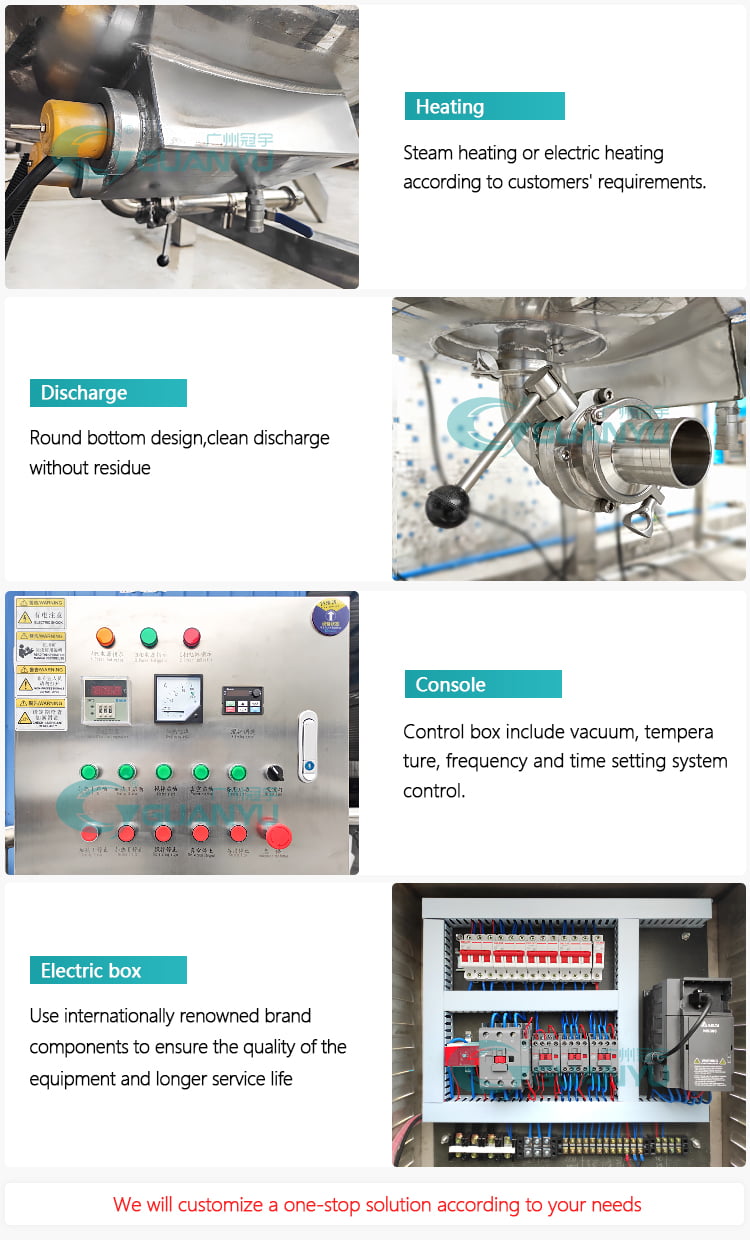 Cream Vacuum Emulsifying Mixer