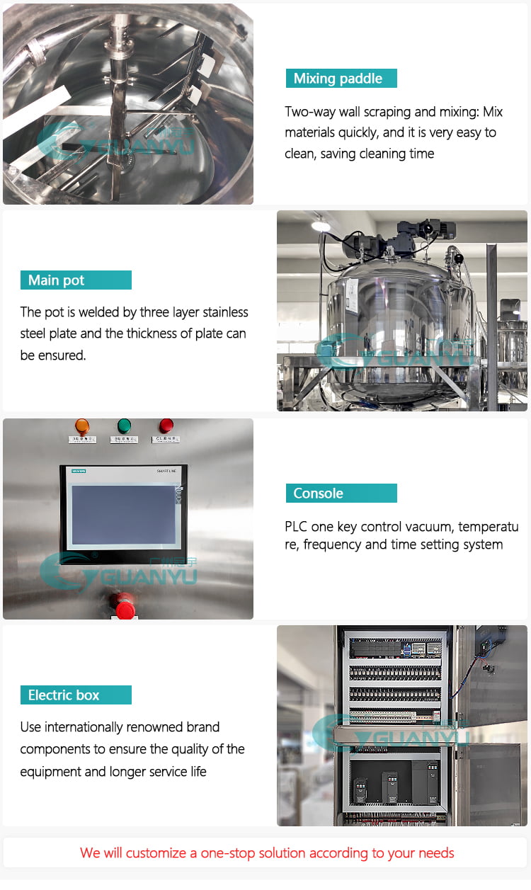 vacuum emulsifying mixer