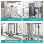 Cream High Shearing Lift Pneumatic Lifting Homogenizer Machine Emulsifier Homogenizer Mixer Shampoo Homogenizer | GUANYU  in  Guangzhou