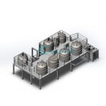 Customized industry cosmetic paste liquid soap production line homogenizer mixer tank PLC control stirring reactor price