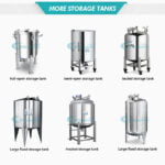 Wholesale High Quality Storage Tank Customizable Stainless Steel Storage Tank Milk Tank factory
