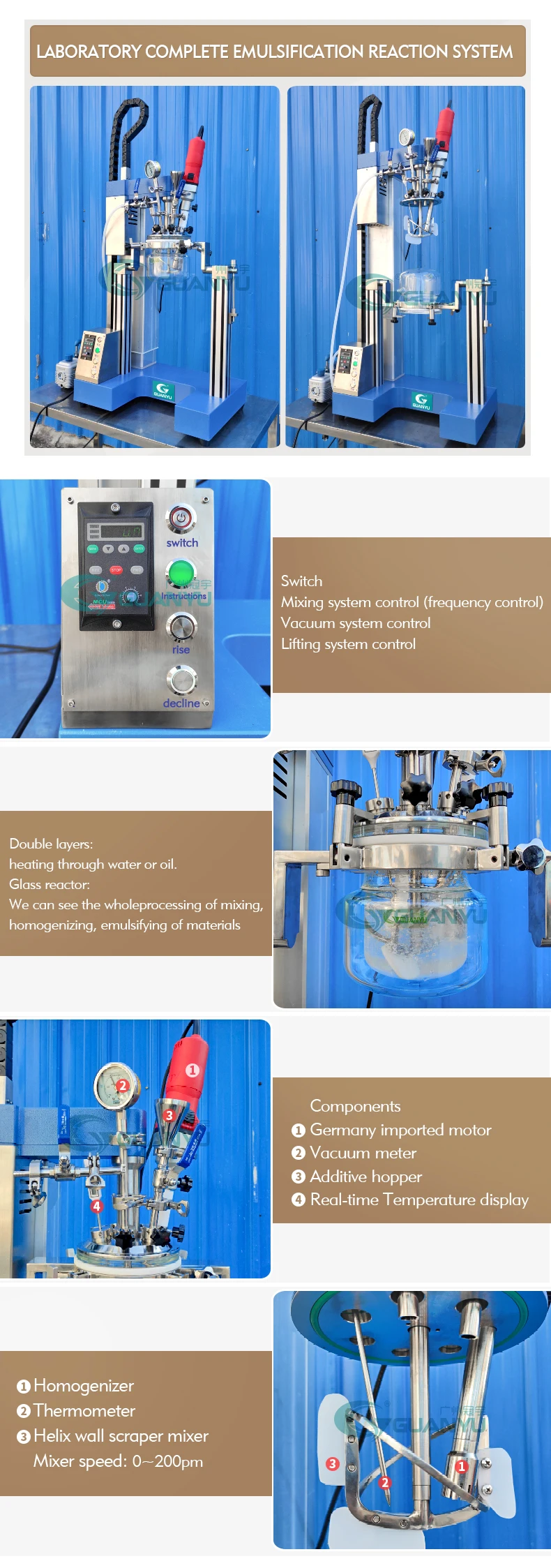 vacuum mixer homogenizer