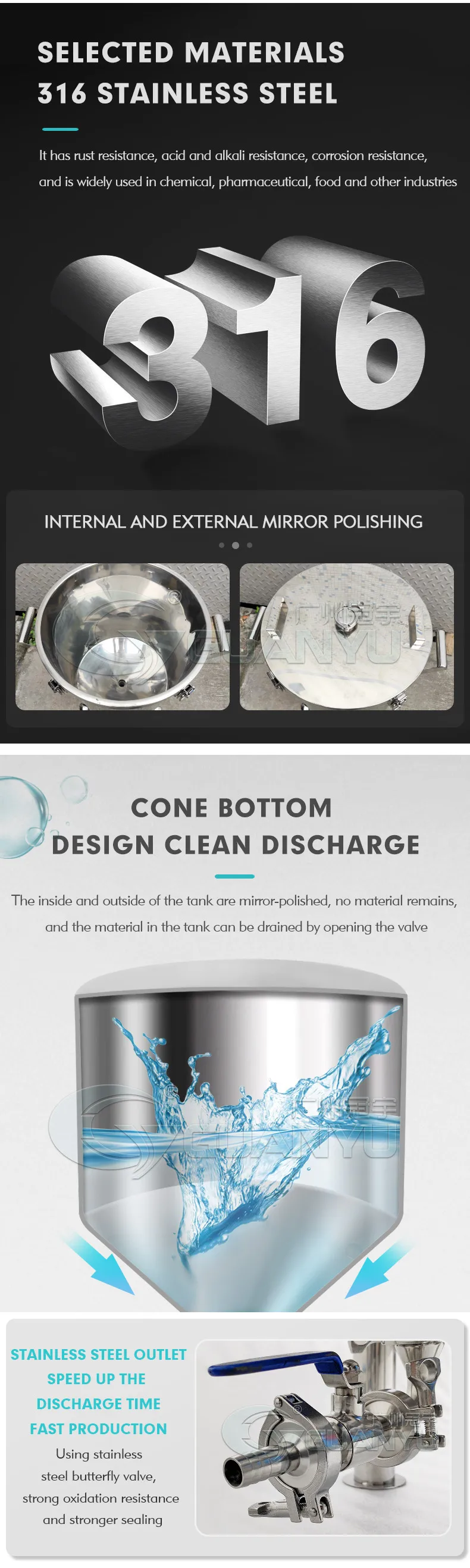 stainless steel water tank for sale